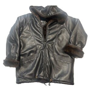 Miletta Warm Comfy Full Zip Hooded Jacket Cuff Pockets Faux Fur Lining - Size S